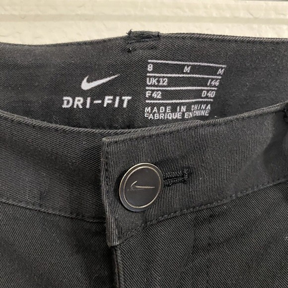 Nike Womens Pants Size 8 Medium Black Slim Fit Golf BV6081 - Picture 8 of 9